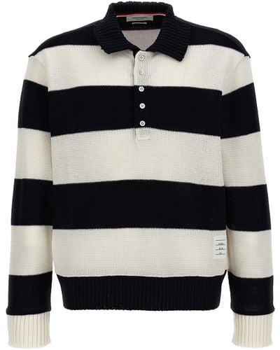 Thom Browne Rugby Polo Shirt - Blue