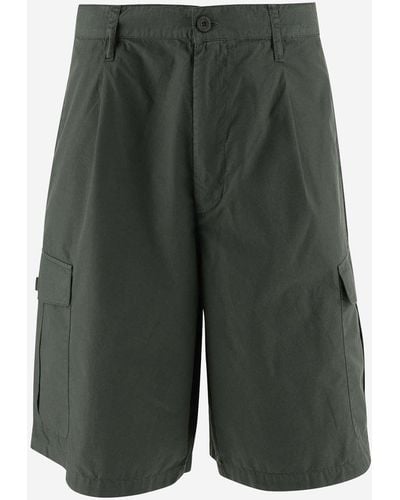 Emporio Armani Cotton Bermuda Shorts - Green