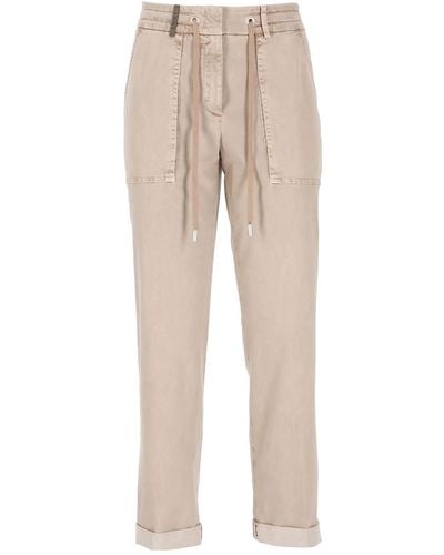 Peserico Cotton Jeans - Natural
