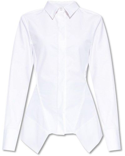 Givenchy Cut-out Detail Fitted Shirt - White