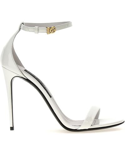 Dolce & Gabbana Patent Sandals - Metallic