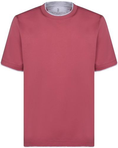 Brunello Cucinelli T-Shirts - Pink
