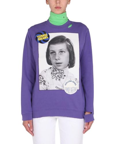 Raf Simons Teenage Dreams Sweatshirt - Purple