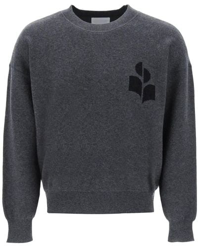 Isabel Marant Wool Cotton Atley Sweater - Gray