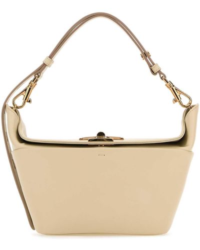 Tod's Sand Leather Shoulder Bag - White