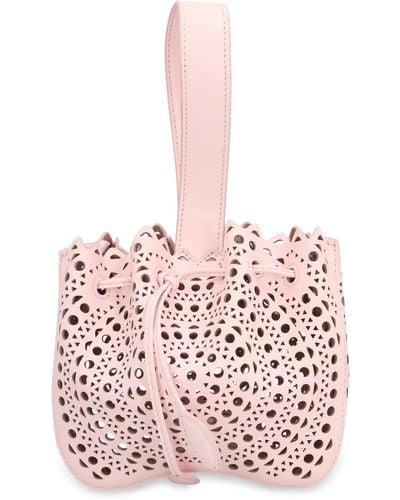 Alaïa Rose Marie Leather Handbag - Pink