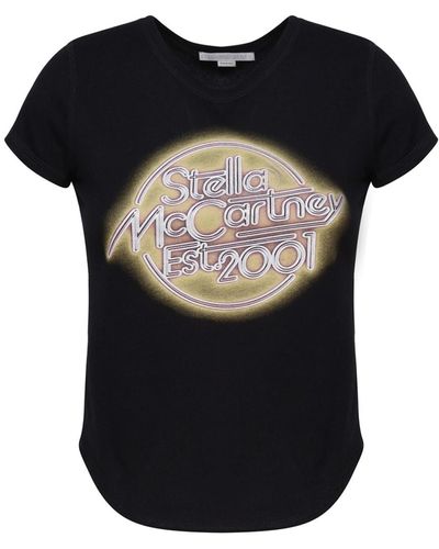 Stella McCartney T-Shirt With Print - Black