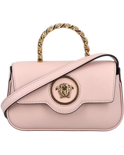 Versace Horizontal Mini Top Handle Bag - Pink