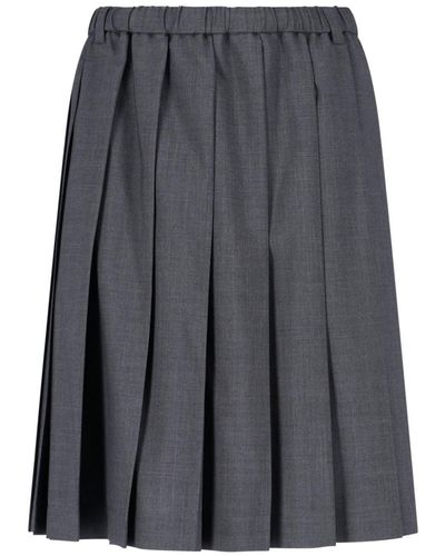 Aspesi Pleated Skirt - Gray