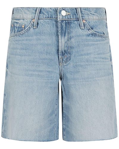 Mother Down Low Undercover Short Fray - Blue