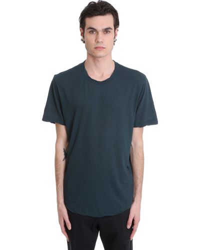 James Perse T-shirt In Cotton - Blue