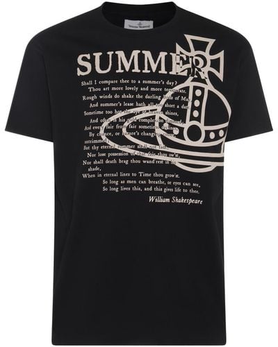 Vivienne Westwood And Cotton T-Shirt - Black