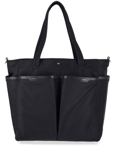 Anya Hindmarch Tote Bag 'multi-pocket' - Black