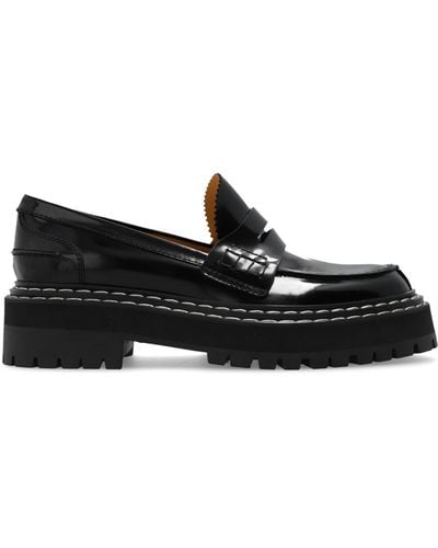 Proenza Schouler Leather Loafers - Black