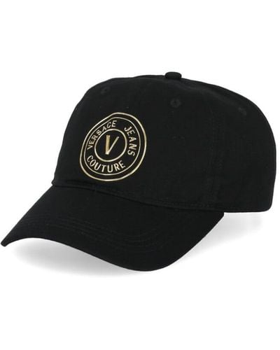 Versace Baseball Cap With Vemblem Logo - Black