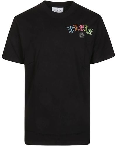 Philipp Plein Embroidered T-Shirt - Black