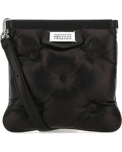 Maison Margiela Nappa Leather Glam Slam Crossbody Bag - Black