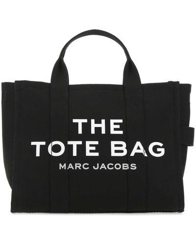 Marc Jacobs Canvas The Tote Bag Handbag - Black