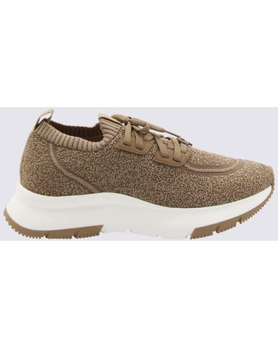 Gianvito Rossi Camel Canvas Trainers - Grey