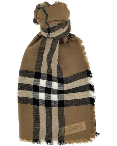 Burberry Check Scarf Scarves, Foulards - Multicolor