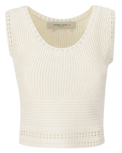 Golden Goose Journey Knitted Top - Natural