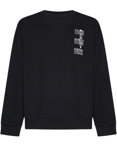 MM6 by Maison Martin Margiela "Sweatshirt With Cut Out And Numeric - Black