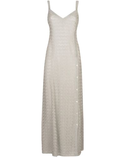 Missoni Long-Length Sleeveless Dress - White