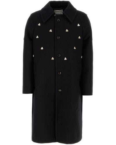 NAMACHEKO Wool Blend Verdun Coat - Black