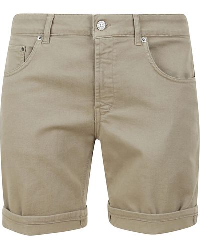 Dondup Buttoned Fitted Shorts - Grey