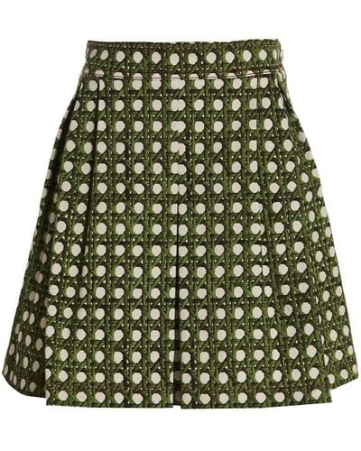 Giambattista Valli Treillage Skirt - Green