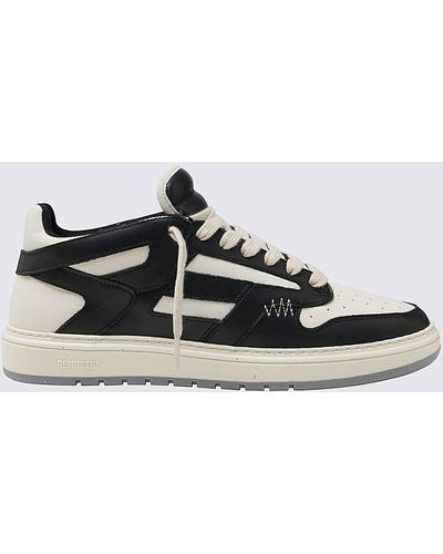 Represent White-black Leather Reptor Low Sneakers