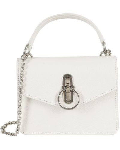 Mulberry Small Amberley Top Handle Crossbody Bag - White