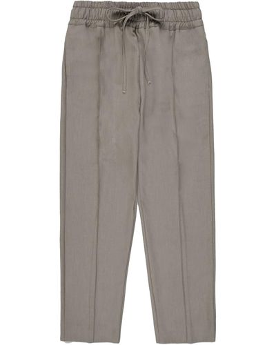Cruna Dove Viscose Trousers - Grey