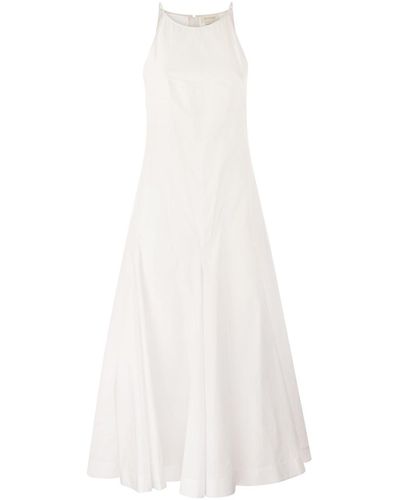 Sportmax Crewneck Sleeveless Dress - White