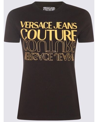 Versace And Cotton T-Shirt - Black