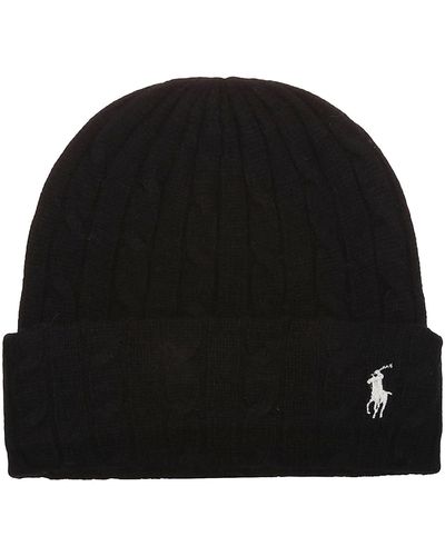 Polo Ralph Lauren Cuff Cold Weather Hat - Black