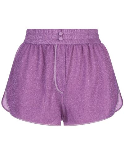 Oséree Wisteria Lumiere Shorts - Purple