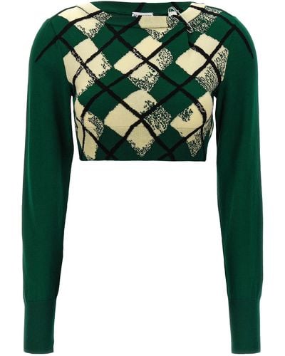 Burberry Argyle Pattern Sweater Sweater, Cardigans - Green