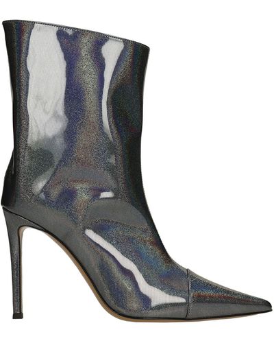 Alexandre Vauthier High Heels Ankle Boots In Polyuretan - Grey