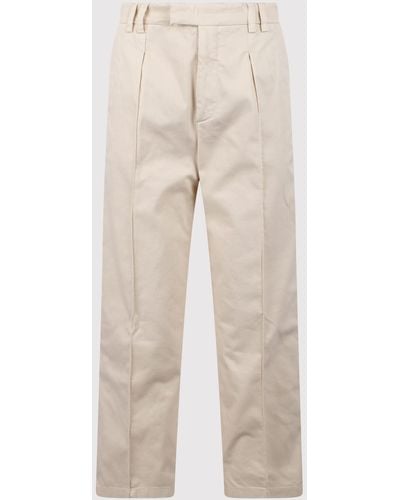 N°21 Cropped Trousers - Natural