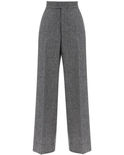 Vivienne Westwood Lauren Trousers In Donegal Tweed - Grey