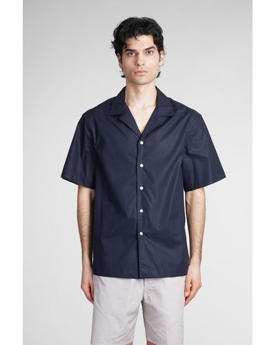 Mauro Grifoni Shirt In Blue Cotton