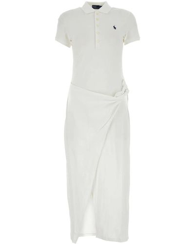 Polo Ralph Lauren Stretch Piquet Polo Dress - White