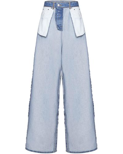 Vetements Inside-out baggy Jeans - Blue