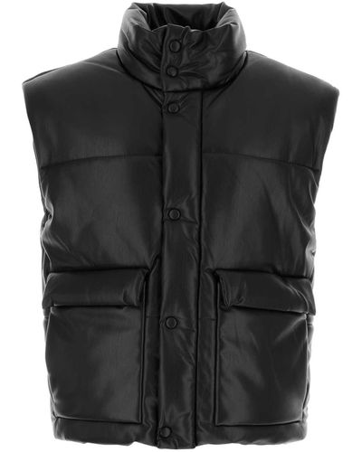 Nanushka Synthetic Leather Jovan Padded Jacket - Black