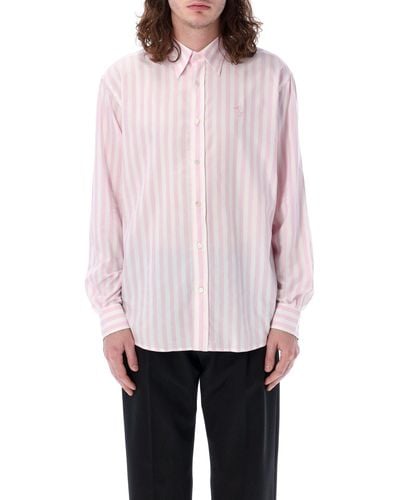 Acne Studios Stripe Button-up Shirt - White