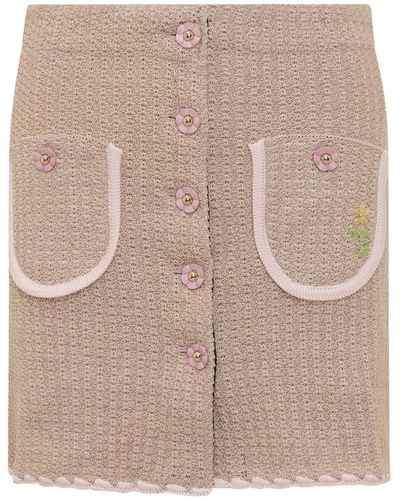 Cormio Knitted Skirt - Natural