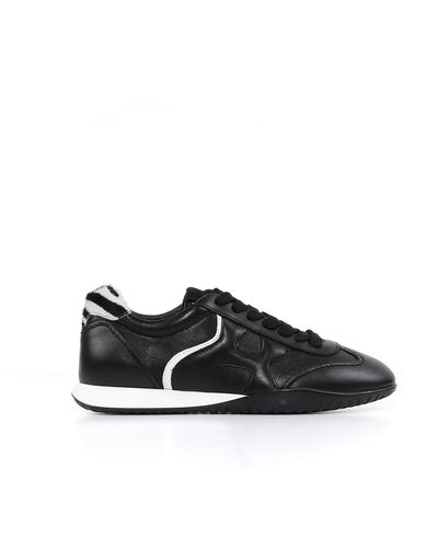 Hogan Olympia-z Trainer In Black Leather