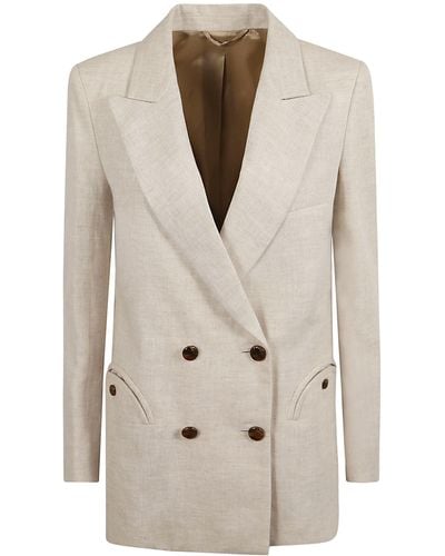 Blazé Milano Double-Breasted Formal Dinner Jacket - Natural