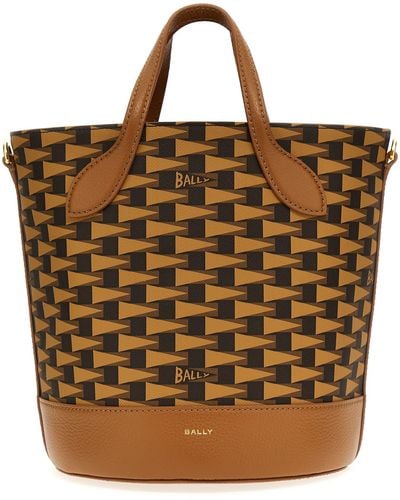 Bally Pennant Bucket Bag - Brown